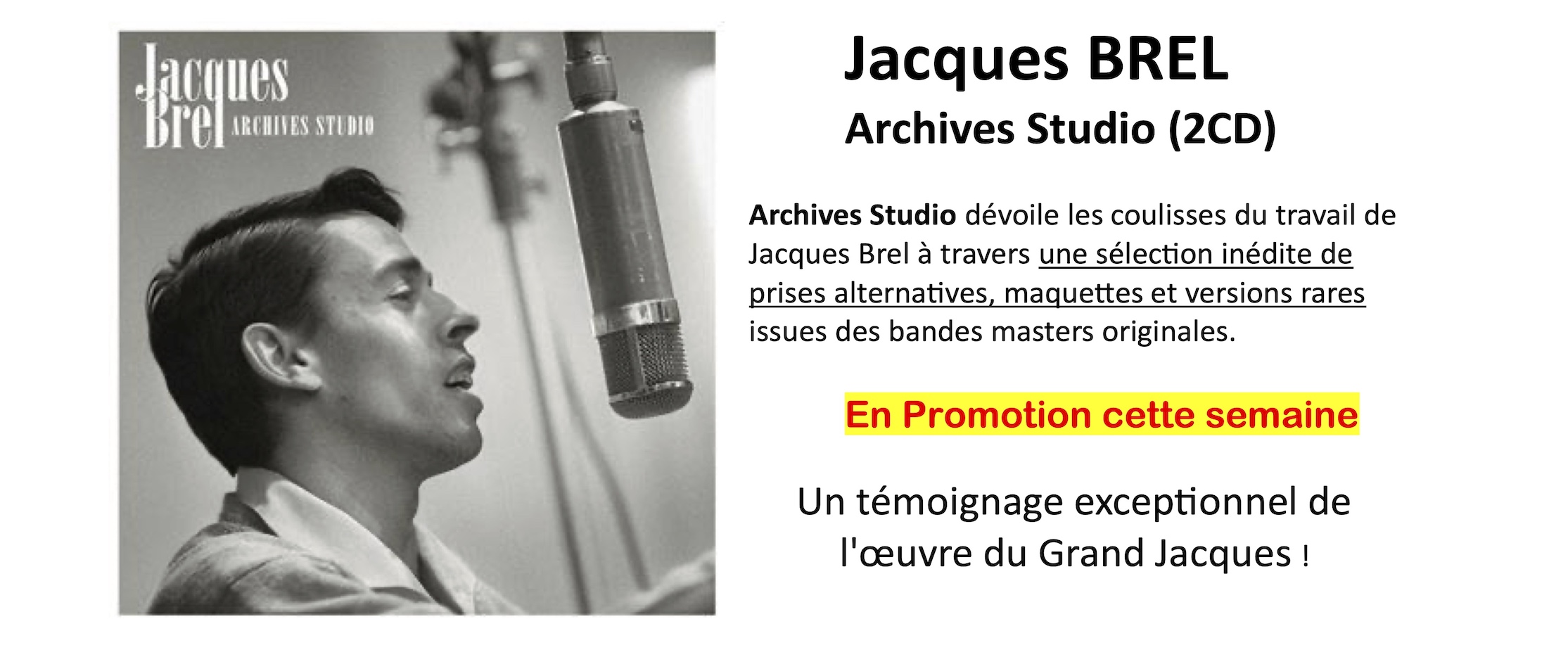Jacques Brel Archives studio 